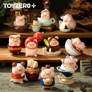官方爆款💥LULU 罐頭豬 LuLu豬 Lu家小館系列 全新中盒 桌面擺件 盲盒 TOYZERO 可愛擺件 潮玩擺件