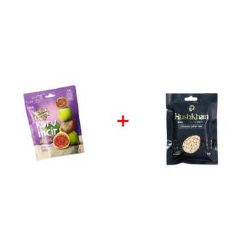 【1+1抗漲配】熱銷千萬DOVIDO 土耳其特大天然無花果乾+Hushkhan純淨天然西伯利亞雪松子