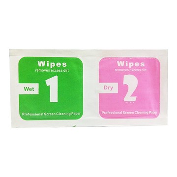 手機酒精清潔棉片 玻璃貼保護貼螢幕清潔棉 手機除塵貼紙 DIY手機貼膜工具 客製化禮品專家4100