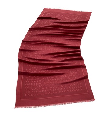 Bvlgari Silk Logo Scarf