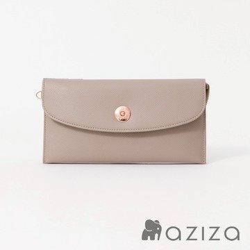 【aziza】OLA拉鍊單層長夾-午茶駝AZCXA010C02AH3