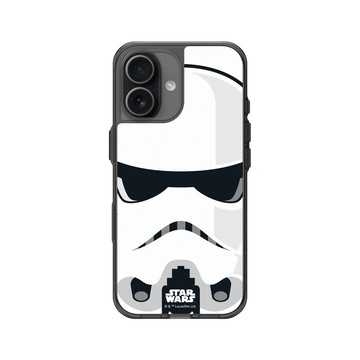 iPhone 17 Clear (相機按鈕) 酷墨灰 - 迪士尼-星際大戰 Star Wars - 風暴兵-大臉系列