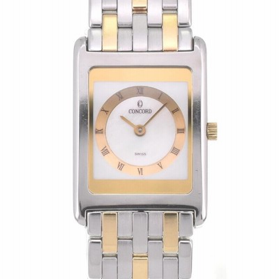 芸能人 愛用の通販 ☆良品【Concord】コンコルド SS/GP 14.90.669 デリリウム 時計