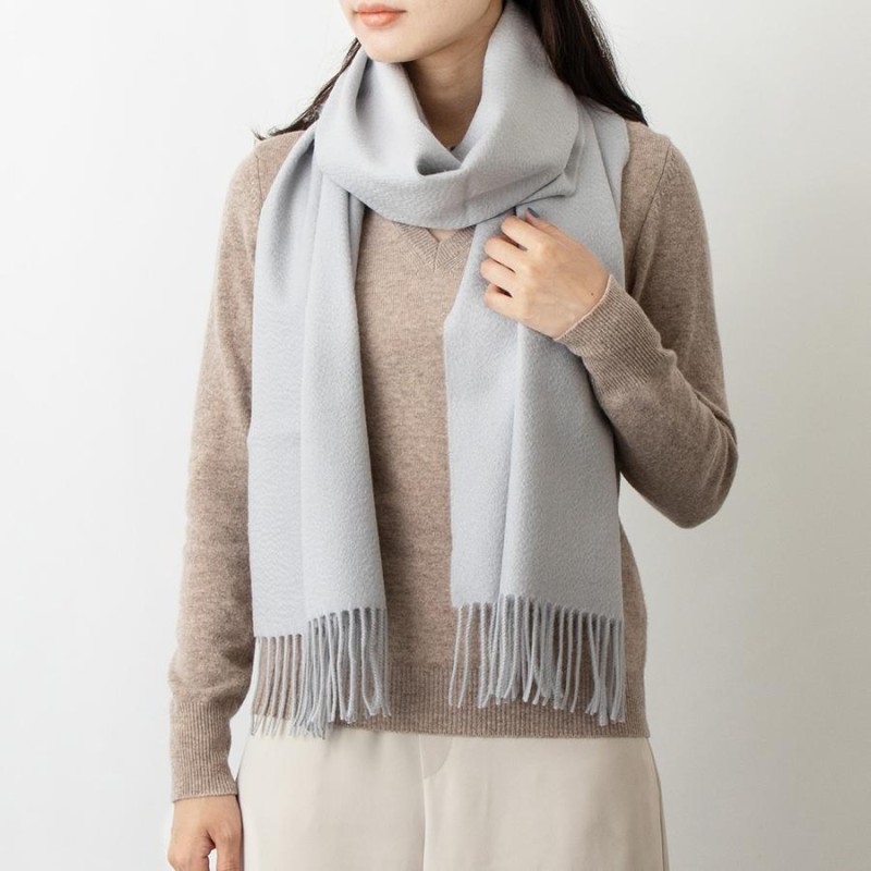 ジョンストンズ JOHNSTONS カシミアマフラー（カシミヤ） 中判ストール OVERSIZED CASHMERE PLAIN SCARF  WA000057 WA57 | LINEショッピング