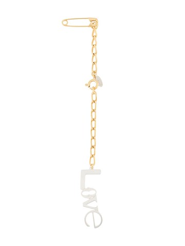 Wouters & Hendrix - paperclip chain-link brooch - women - Brass - S - Gold