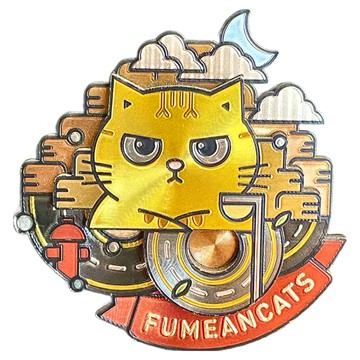 黃阿瑪的後宮生活 相遇故事磁鐵3D冰箱貼 - 材質: 密集板、軟磁鐵  9 x 8.5cm  嚕嚕 黃色