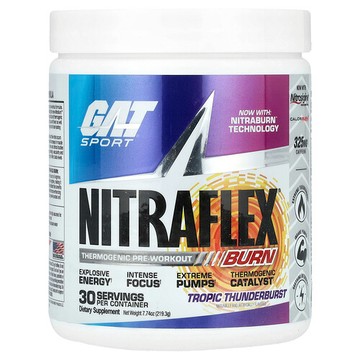 GAT, Sport，NITRAFLEX® Burn，Tropic Thunderburst，7.74 盎司（219.3 克）