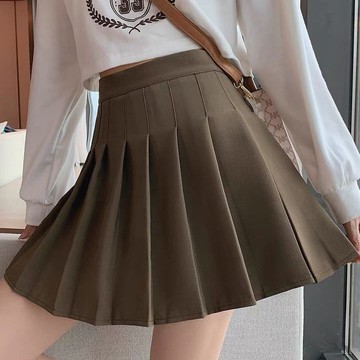 💕甜心大尺碼💕大尺碼短裙 百褶短裙 大碼防走光百褶裙高腰顯瘦短裙jk裙學院風a字裙百褶裙女半身裙春夏