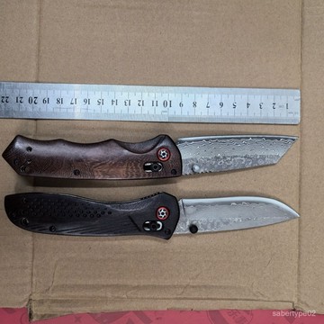 VG-10大馬士革鋼黃檀木手柄露營小刀野外隨身便攜多功能刀水果刀 GR75