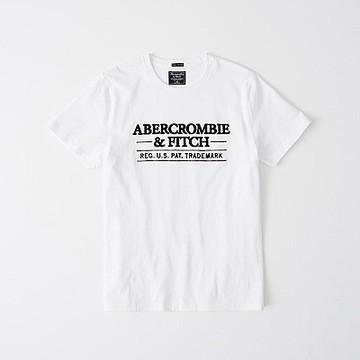 AF a&f Abercrombie & Fitch 短袖 T恤  白色 1207