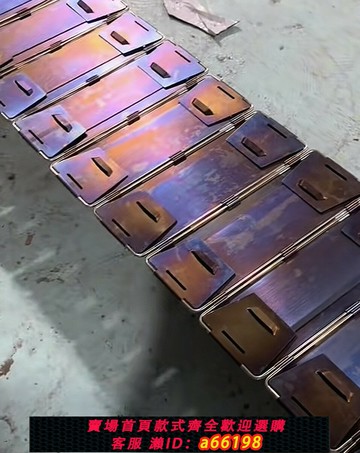 【台灣公司 可開發票】新款一秒開合純鈦版燒烤爐45x17公分2.0厚家用戶外便攜折疊燒烤架