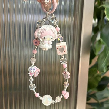 🌸臺灣出貨🎉衝浪板kt小羊美樂蒂手機殼掛繩ccd相機咕本卡冊鑰匙耳機裝飾掛件
