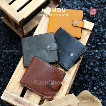 皮夾 真皮皮夾 皮夾男 錢包 卡包 零錢包 男士錢包零錢防盜pu錢夾2多卡超輕商務休閒walletbox卡包拉鏈款