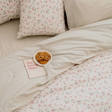 翔仔居家 100%精梳純棉40支紗 薄被套 / 鋪棉兩用被套【沐堇】ikea風格 台灣製【鋪棉兩用被套 超取限一組】
