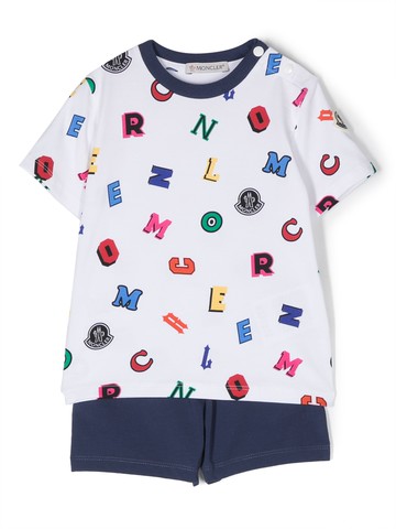 MONCLER KIDS jersey t-shirt and shorts set Boy