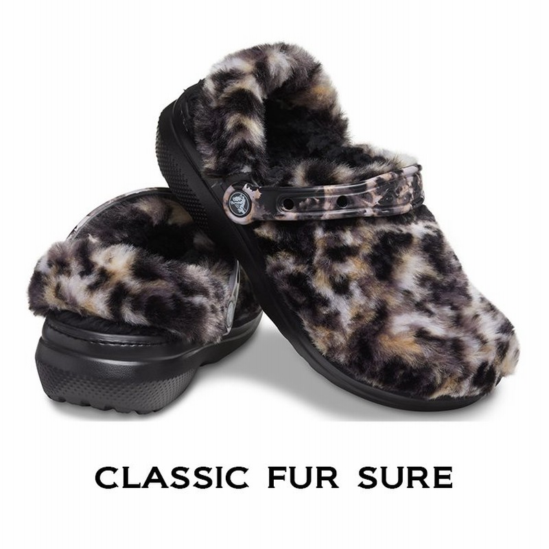 クロックス Crocs メンズ レディース ボア Classic Fur Sure クラシック ファーシュアー ブラック マルチ 通販 Lineポイント最大0 5 Get Lineショッピング