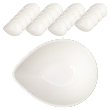 TATUNG 大同磁器 水滴淺缽 小菜盤 醬料碟 點心碗  白色  20個