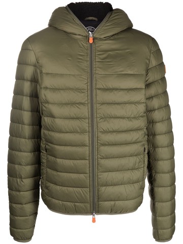 Save The Duck - padded hooded jacket - men - Nylon/Polyester/Recycled Polyester - XXXL - Green