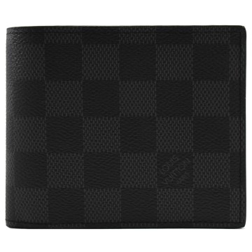 Louis Vuitton N60053 Amerigo Wallet , Black, One Size