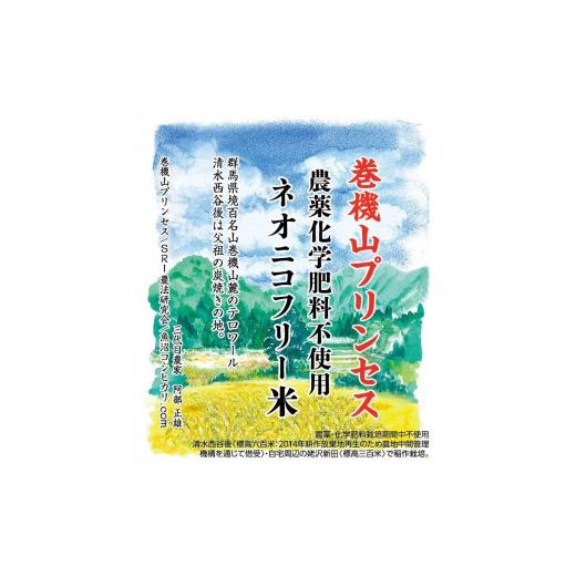 ふるさと納税 新潟県 南魚沼市 巻機山プリンセス農薬化学肥料不使用ネオニコフリー白米1０kg 標高三百米