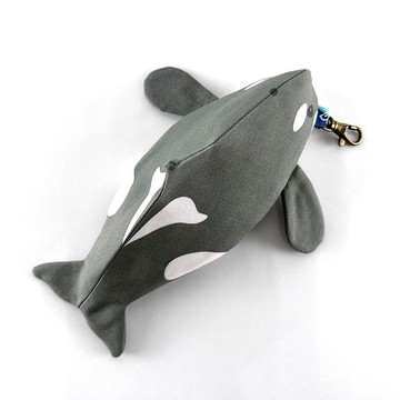 設計款KW141 - 【牛津棉布】虎鯨立體造型零錢包