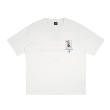KANGOL 短T 白色 袋鼠刺繡 趣味 短袖 中性 6525102000