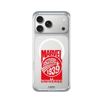 iPhone 17 Pro Max ClearX (MagSafe 兼容) 霜透灰 - 迪士尼-漫威 Marvel - 漫威-復古宇宙標誌