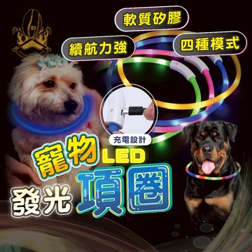 【現貨秒發🔥免運】USB寵物發光項圈 寵物LED項圈 寵物項圈 寵物發光項圈 LED項圈 發亮項圈 狗狗項圈 夜行項圈