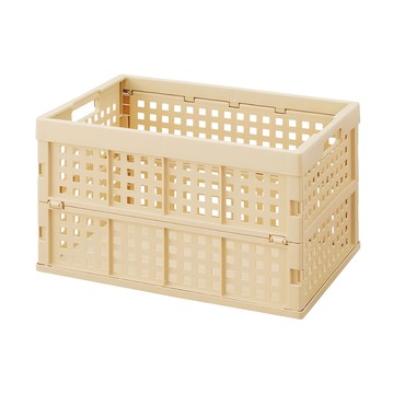 IRIS OHYAMA 愛麗思歐雅瑪 可折疊整理箱 OCOD 70  卡其色  70L  1個