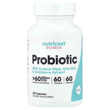 Nutricost, 女性，益生菌，> 600 億 CFU，60 粒膠囊