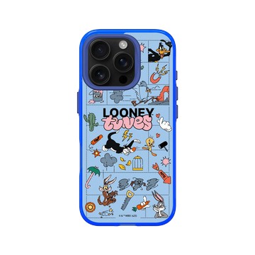 iPhone 16 Pro Clear 激光藍 - 樂一通 Looney Tunes - 歡樂追逐