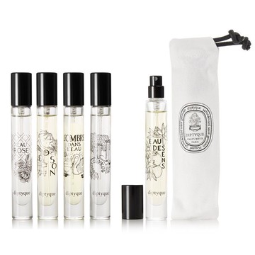 Diptyque 經典淡香水7.5ml 小香禮盒五件組 杜桑 影中之水 希臘無花果 感官之水 玫瑰之水 現貨【SP嚴選家】