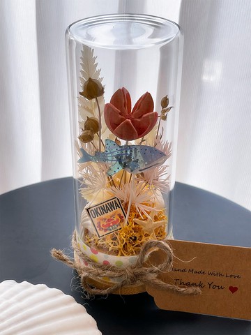 永生花玻璃瓶裝飾