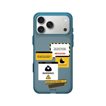 iPhone 17 Pro Max Clear (相機按鈕) 夜幕藍 - 奧樂雞 Ology - Warning