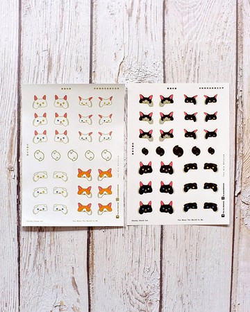 嘴邊肉貓 喵喵貼紙