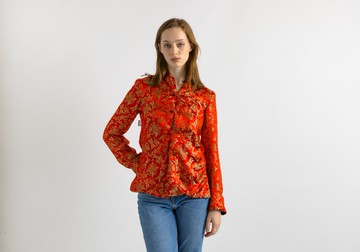 復古中式可翻面西裝外套 可翻面夾克 7107