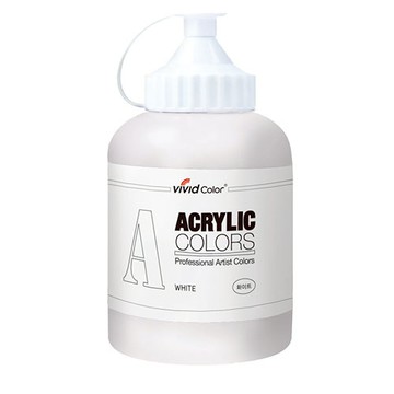 VIVID 壓克力顏料 白色  550ml  710g  1色