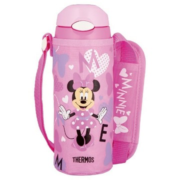 THERMOS 膳魔師 FHL-401系列 米妮 不鏽鋼真空保冷瓶 附保護套  400ml  1個