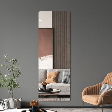 軟鏡子貼墻掛鏡    免打孔臥室衣柜貼門隱藏試衣穿衣鏡亞克力軟鏡子全身家用貼墻自粘