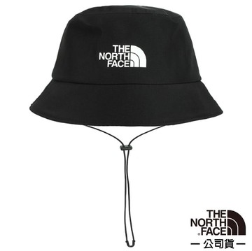 【The North Face】中性款 LOGO FUTURELIGHT BUCKET HAT 防水透氣遮陽圓盤帽 5FXK-JK3 黑 N