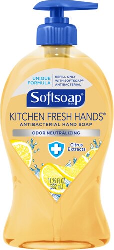 Softsoap Antibacterial Kitchen Fresh Hands Liquid Hand Soap Zesty Lemon 11.25 fl oz