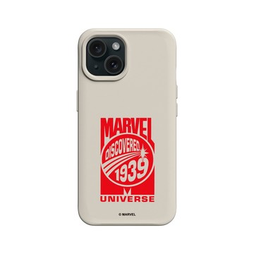 iPhone 15 SolidX 貝殼灰 - 迪士尼-漫威 Marvel - 漫威-復古宇宙標誌