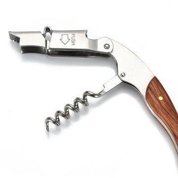 專供木柄葡萄酒開酒刀開罐器 多功能紅酒開瓶器 四合一開瓶器