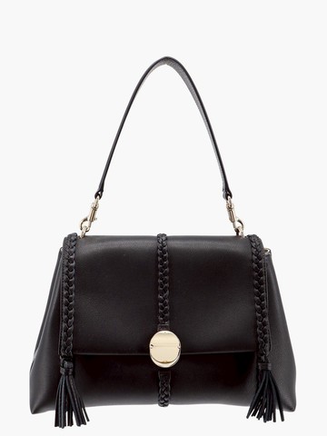 Leather shoulder bag with tassels - CHLOE' - gender_Woman