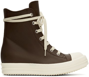 Rick Owens 棕色 Porterville 高帮运动鞋