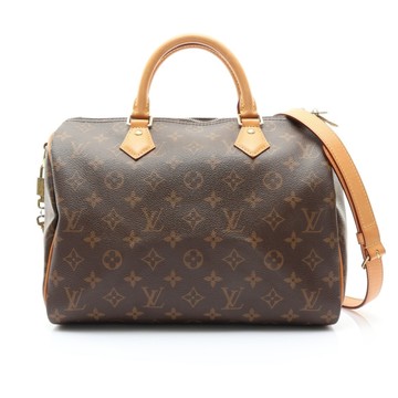 LOUIS VUITTON LV 路易威登 Speedy Bandouliere 30 兩用包 棕色 原花帆布 M46980 【二手名牌BRAND OFF】