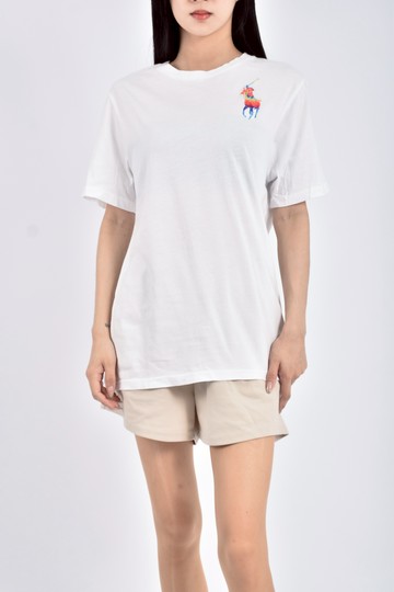 (M) polo ralph lauren棉質純棉白色短袖上衣