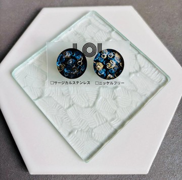 night/002 圓形 M 耳針或耳夾