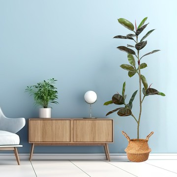 ??快速出貨?? 公司貨 仿真綠植橡皮樹客廳盆栽室內仿生假植物綠植落地裝飾擺件輕奢高端