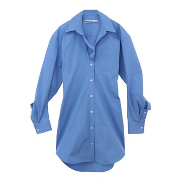 alexanderwang 棉質分領襯衫式連衣裙